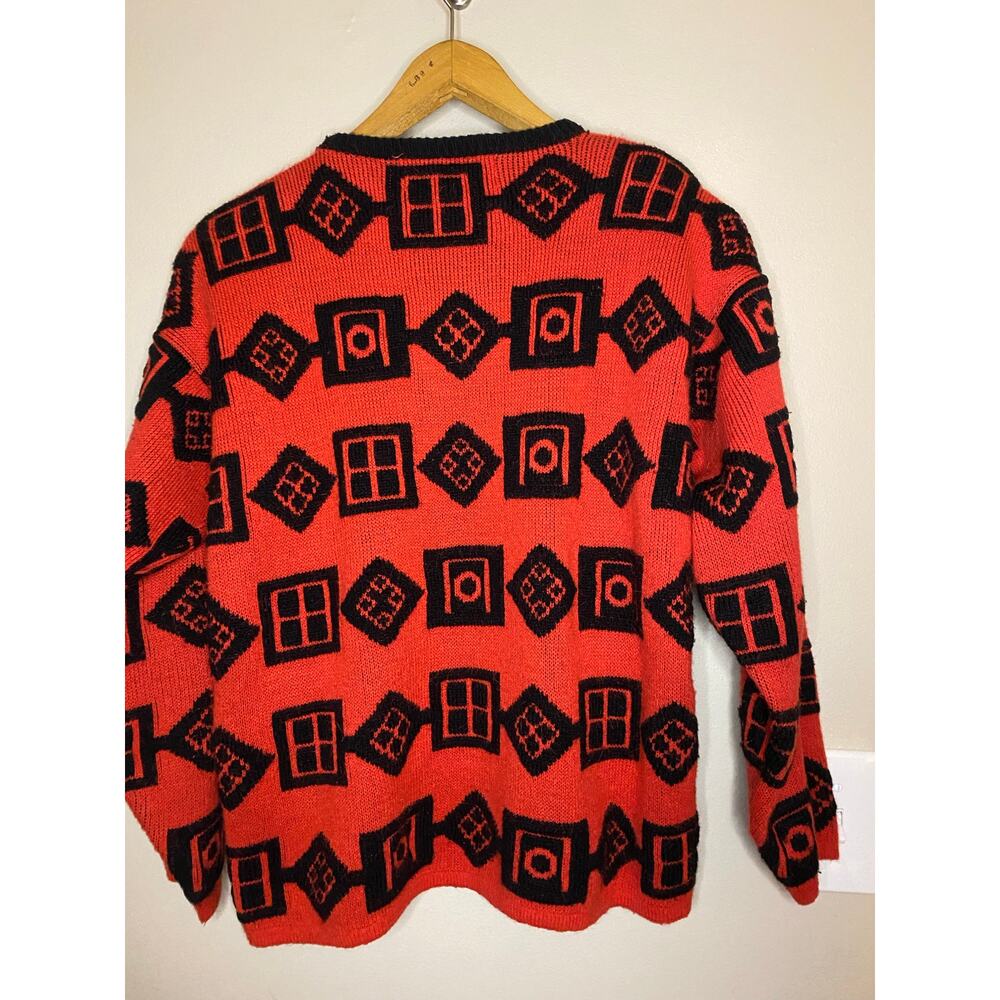 Vintage Kitty Hawk Vivian Wang sweater fun colorful jewels size small - Picture 4 of 4
